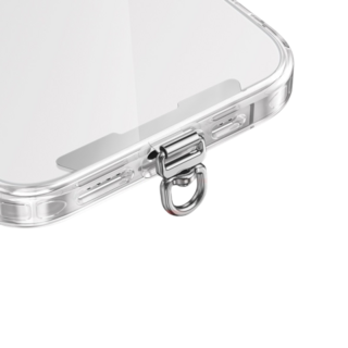 ibits 15th 304不鏽鋼手機夾片 0.4mm超薄 360°旋轉手機支架, 3D旋轉梯形時尚銀, 1個