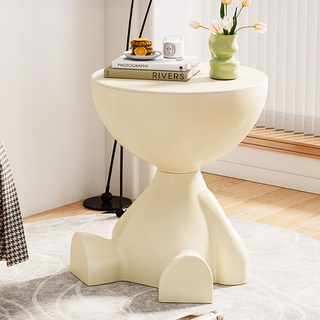 오아루 인테리어 수납함 거실 커피 사이드 테이블, 화이트