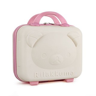 小熊化妝箱14寸手提行李箱，卡通PP密碼箱，結婚伴手禮收納箱，可愛便攜登機箱