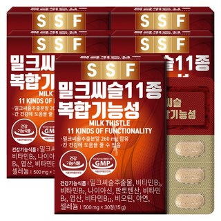 순수식품 밀크씨슬, 30정, 5개