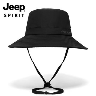 케이디코 Jeep Spirit 남녀공용 등산모자 CA 0352 아웃도어 버킷햇 벙거지 자외선차단, 블랙