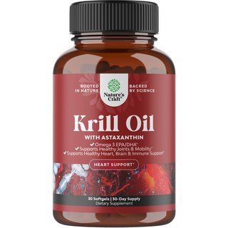 Nature's Craft 南極磷蝦油蝦紅素軟膠囊, 1個, 30錠