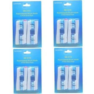 4/8/16개 교체용 브러시 헤드 OB 전동 칫솔 Pro1000 소닉 어른용 바이탈리티 호환, 01 16 pcs