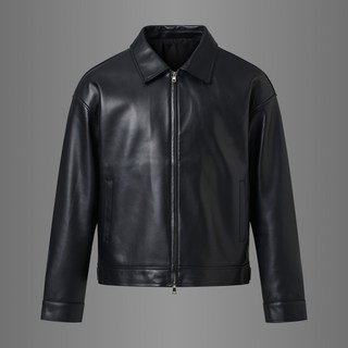 DIWO 천연 양가죽 오버핏 카라 자켓