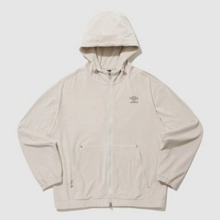 [엄브로] M 후드집업 LQC UP423CFTN7-OBE 코듀로이 스판 기모 후드 집업 베이지