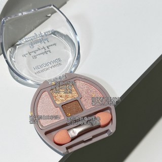 砍妹臥蠶眼影盤 淚袋提亮珠光修容壹體盤 嫩門永存, 1個, 【砍妹平替01#】  初杏橘【好絕】