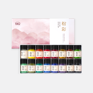 알파 채향 동양화 분채물감 20ml 16색세트 2종/(A)(B), A세트