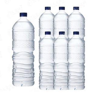 평창수 무라벨 생수, 2L, 6개