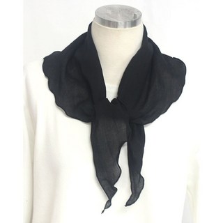 로튼 국산 스카프 면 코튼 무지 삼각 쁘띠 여름 스카프 심플 우아함 남성 여성 공용