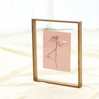 블레스프레임 물푸레나무 애쉬원목 액자 프레임, 브라운, 1개