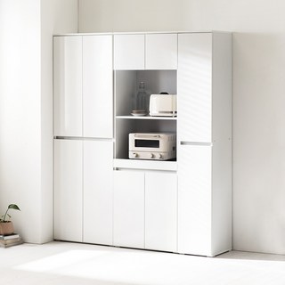 [5만원 할인+방문설치] 플레이너스 샤인 높은 주방수납장 렌지대장 틈새수납장 빌트인 화이트 비스포크수납장 400 600 3단수납 전자렌인지 에어프라이어 토스트기 수납장, 1. 300 틈새수납장 (FE01005)