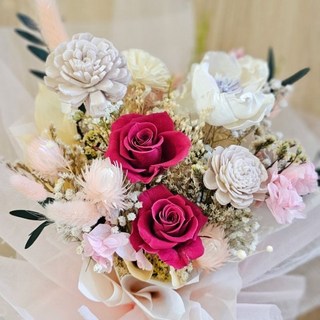 永生玫瑰花束 告白花束 甜蜜情人 快速出貨 生日花束 情人節花束