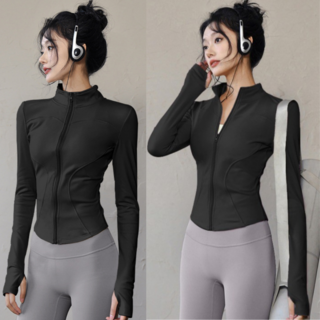 루미먼트 어디에나 잘 어울리는 필라테스 요가복 긴팔 집업 자켓