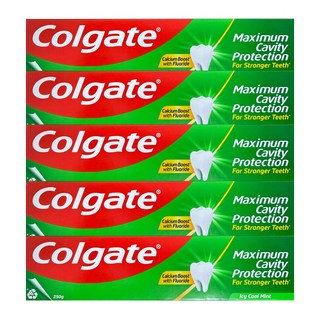 콜게이트 케비티 프로텍션 쿨민트 치약 250g x5개, 5개