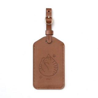 ekax 輕巧皮革行李吊牌，時尚行李箱配件，旅行必備單品