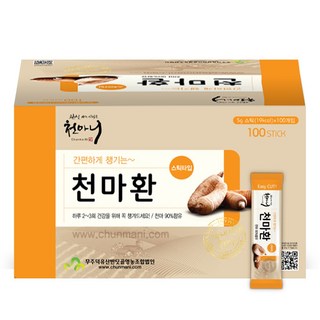 [천마니] 천마 맛과 향을 잡은 간편한 무주 천마환 스틱, 5g, 100개