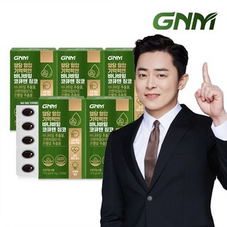 혈당 혈압 기억력엔 바나바잎 코큐텐 징코 5박스 / 코엔자임Q10 은행잎추출물., 1정, 150개