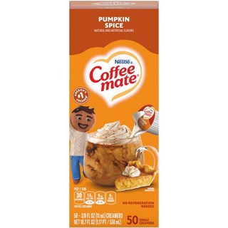 Nestle 액상 커피 크리머 호박 스파이스 미니 컵 50 박스, 0.38 Fl Oz (Pack of 50)