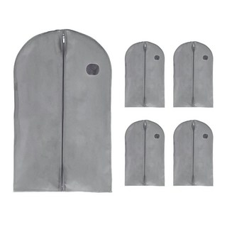 아모란나 더베스트 부직포 옷보관 옷커버 그레이, 1개, 5개입