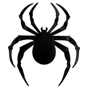 萬聖節蜘蛛裝飾, 黑色12支蜘蛛, 1個