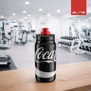 엘리트 플라이 코카콜라 자전거 물통 스포츠 물병 공식수입사, 1개, 블랙, 550ml