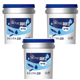 kcc 습기에 강한 친환경 수성퍼티 숲으로퍼티 워셔블 25kg 백색, White (화이트), 3개