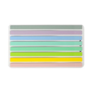 3000 롱 인덱스 테이프 7mm 8색 붙이는 형광펜 점착 밑줄 하이라이터, 단품
