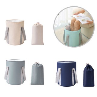 도나토르 휴대용 접이식 족욕기 바구니, 베이지, 1개