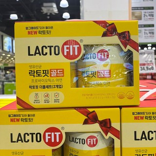 LACTO FIT 락토핏 골드 더블세트 360g(2g 90포 x 2개) 프로바이오틱스 아연 멀티비타민 코스트코