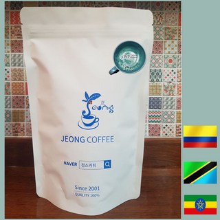 아이리스 블랜딩 200g 500g 1kg 100% 아라비카 주문제작 갓 볶은 로스팅원두, 더치, 2개