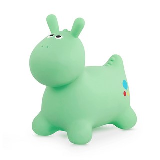 可愛造型跳跳馬，柔軟材質，鍛鍊平衡感，充氣式設計，方便收納, 隨機, 1個
