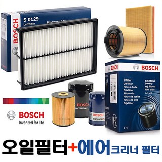 더뉴프라이드 오일필터＋ 에어 크리너 필터 세트(가솔린 엔진)(15년이후~) KY146, 1개