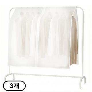 동운랩 안티 더스트 행거 커버 가리개, 1세트, 3개입