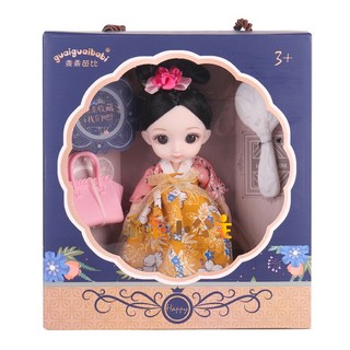 芭比娃娃禮盒 17cm 可換裝洋娃娃 女孩家家酒遊戲 生日禮物 聖誕禮物 交換禮物, 迷你-小玖-禮盒裝, 1個