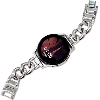 영스피플 갤럭시워치 7 6 5 4 호환 체인 메탈 스트랩 2 3 프로 액티브 40 42 44 45 46 20 링크 시계줄, 20mm, 실버