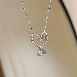 鴻利首飾廠 蝴蝶圓形白玉髓項鏈 輕奢高級感鈦鋼不掉色鎖骨鏈