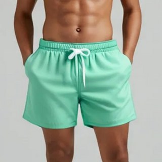 TERRYPAPA 남성 컬러핏 수영복 반바지 / 여름 비치웨어 필수템, 민트