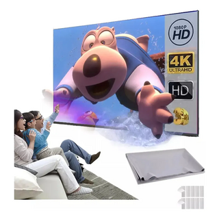 NOTOO 4K ALR 회색 금속성 고휘도 와이드 빔프로젝터 스크린, 검정색 테두리 없음, 100형