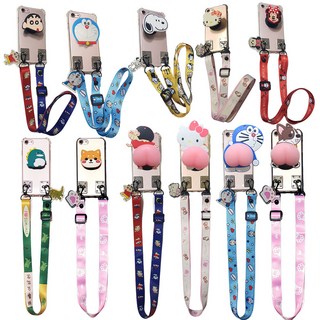 갤럭시 A21S SM-A217N (거치대 스마트톡)+(목걸이줄 스트랩 크로스줄)+(투명 방탄 젤리)휴대폰 케이스 폰그립 핑거톡 목걸이 뉴썬쏠룰kee