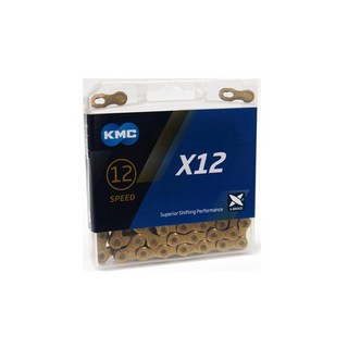 KMC 自行車十二速鏈條 X12(金色) 高性能耐用鏈條，提升騎行體驗, 1個