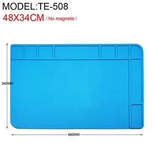 실리콘 납땜 패드 데스크 플랫폼 매트 용접 스테이션 철제 휴대폰 PC 수리용 자석 단열 무연 용접 도, 07 TE-508