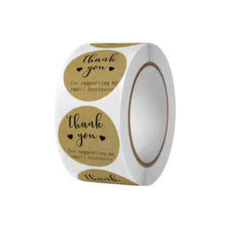 피넛샵 핸드메이드 땡큐 원형스티커 2.5cm, 1, 1개