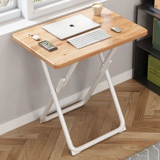 접이식 책상 다용도 원룸 이동 테이블 일반형 서재, G.70x50x70-원목