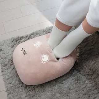 루루아 포그니 온수찜질기 충전식 무선 전기 찜질팩 보온물주머니 온수팩, 루루아 포그니 핑크 발찜질