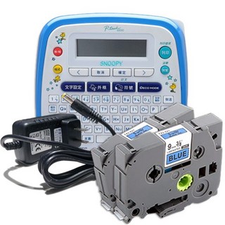 Brother PT-D200SN SNOOPY 聯名款 標籤機，附變壓器與兩捲標籤帶, 1個