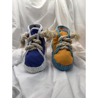 mumu 강아지 삑삑이 신발 장난감, 1개, 오렌지