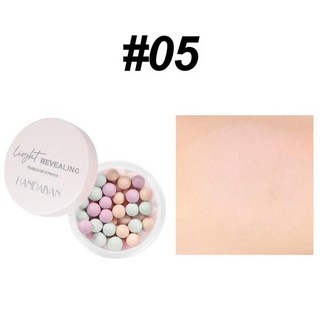 파우더팩트 루즈 파우더 볼 페이스 브라이트너 컨투어링 하이라이트 진주 오래 지속되는 오일 컨트롤 메이크업 화장품 5 가지 색상 설정, 01 05, 1개