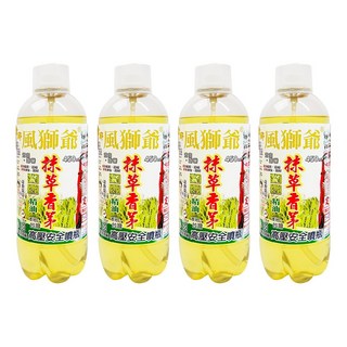 風獅爺 抹草香茅精油噴霧 450ml (4入組) 高壓安全噴瓶 長效驅蚊 室內外適用, 4入