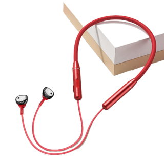 의풍인스 넥밴드형 블루투스 방수 이어폰 노이즈 캔슬링 멀티페어링, 레드