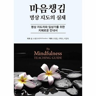 마음챙김 명상 지도의 실제 : 명상 지도자와 임상가를 위한 지혜로운 안내서, 삶과지식, 롭 브랜즈마